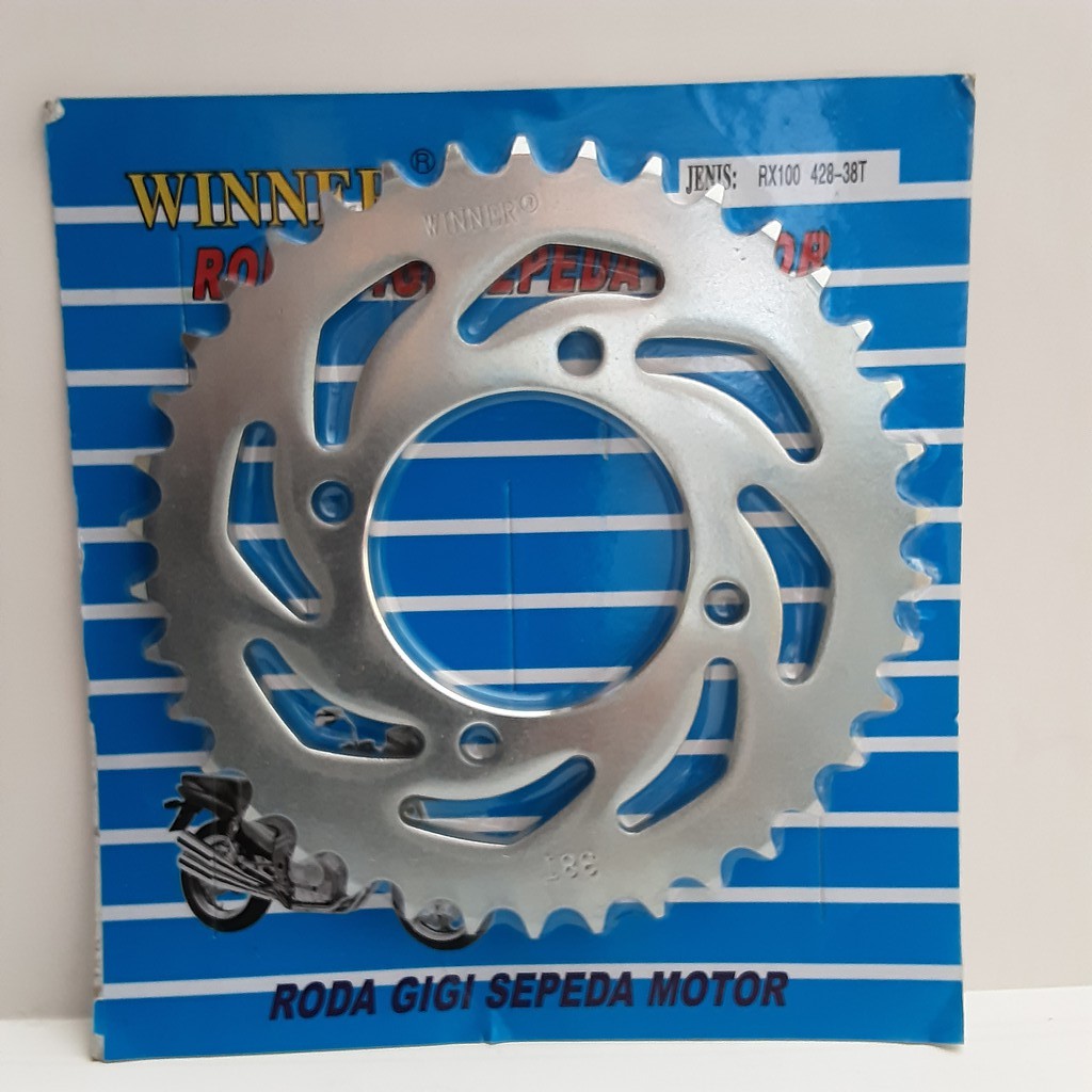 GEAR / GIR RODA BELAKANG RX 100 428-38T, MERK WINNER