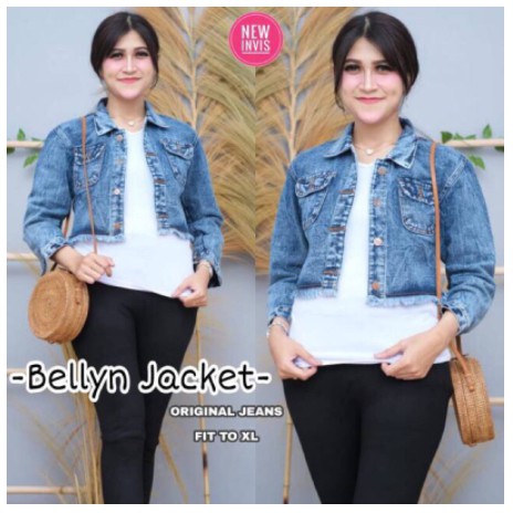 Bellyn jaket jeans snow cropti