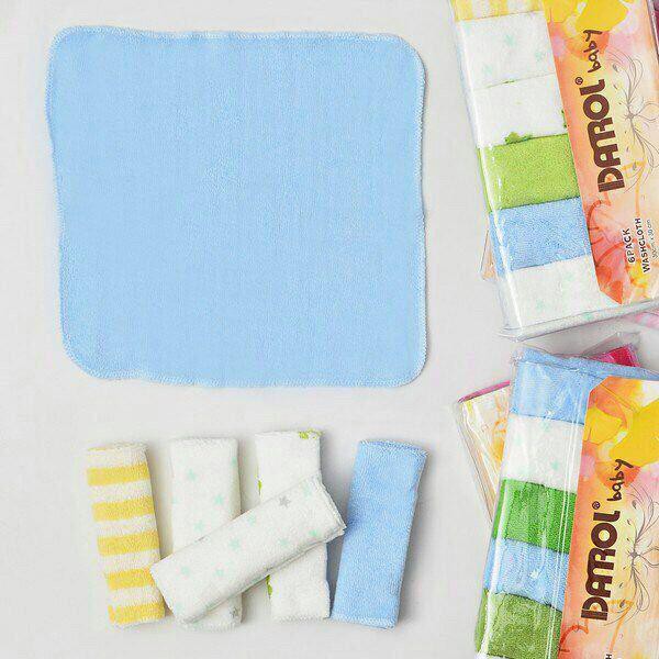 LID9019 Boys/ Girls 6 in 1 Sapu Tangan Washcloth Bayi Cotton + Polyester