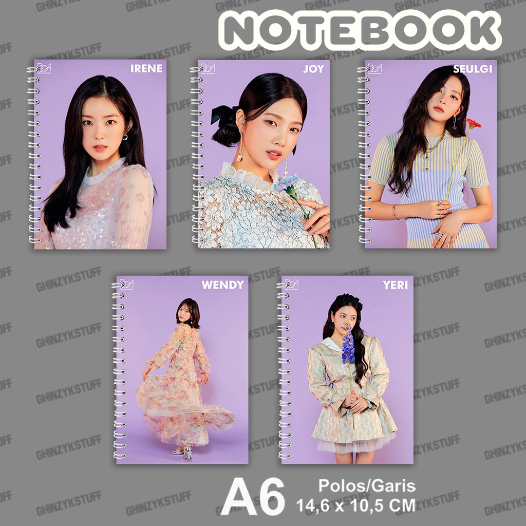 

Notebook KPOP Ukuran A6 10,5 cm x 14,8 cm Red Velvet Our Beloved BoA