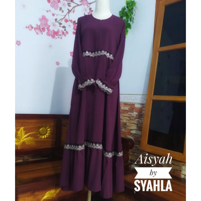 Gamis Akhwat Set Khimar Syari Wolfis Premium