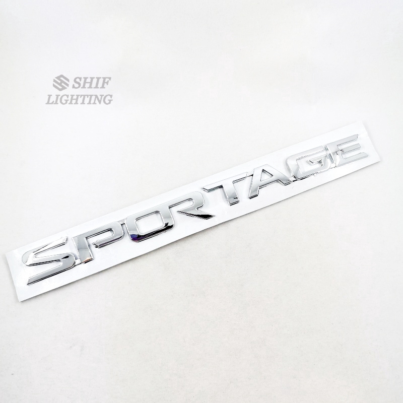 1pc Stiker Emblem Badge Tulisan Sportage Bahan Abs Untuk Bagasi Belakang Mobil Kia Sportage