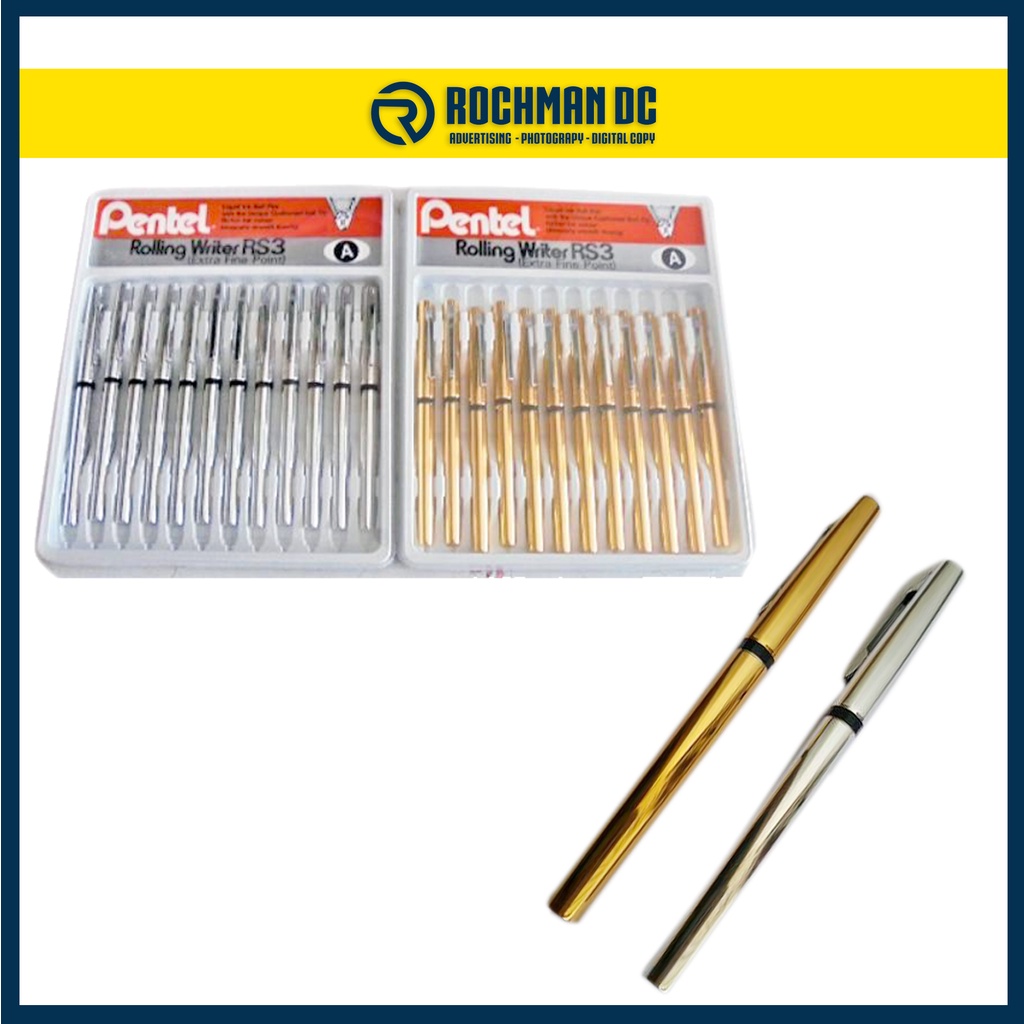 

Bolpoin Gel Pentel RS-3 Putih / Tinta Hitam