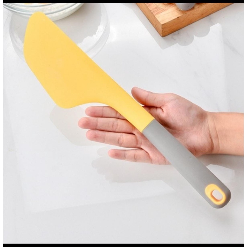 spatula silikon jumbo besar tahan panas/scrapper/spatula adonan kue