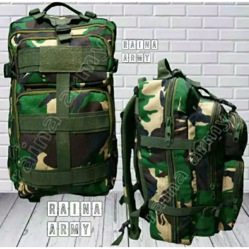 COD !!! TAS RANSEL LIBANON LORENG TNI OUTDOR PREMIUM CORDURA BESAR 35 LITER