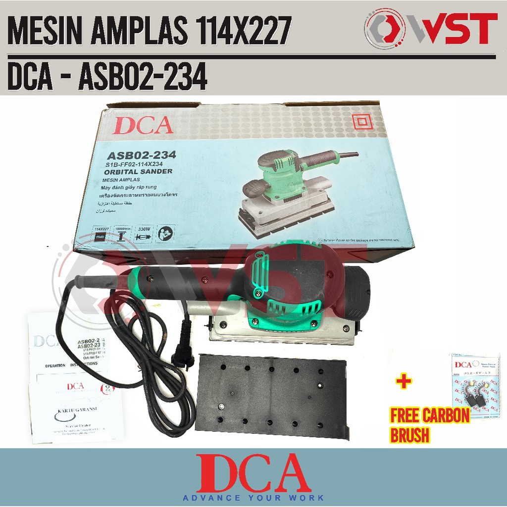 Mesin Amplas DCA Orbital Sander ASB02-234
