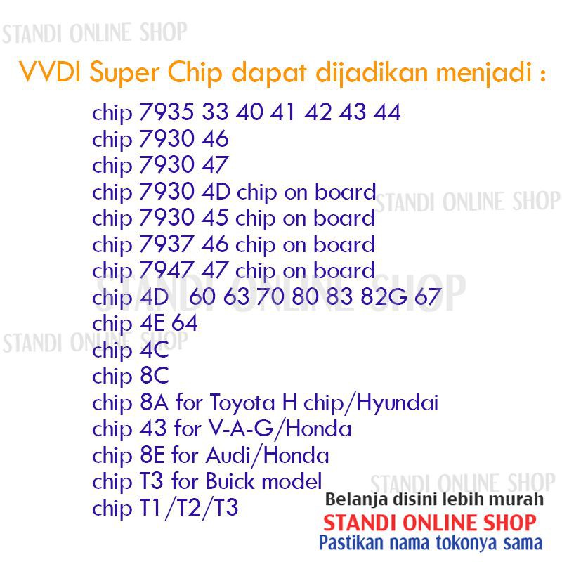 Original Xhorse VVDI Super Chip Immobilizer Transponder XT27 Clone