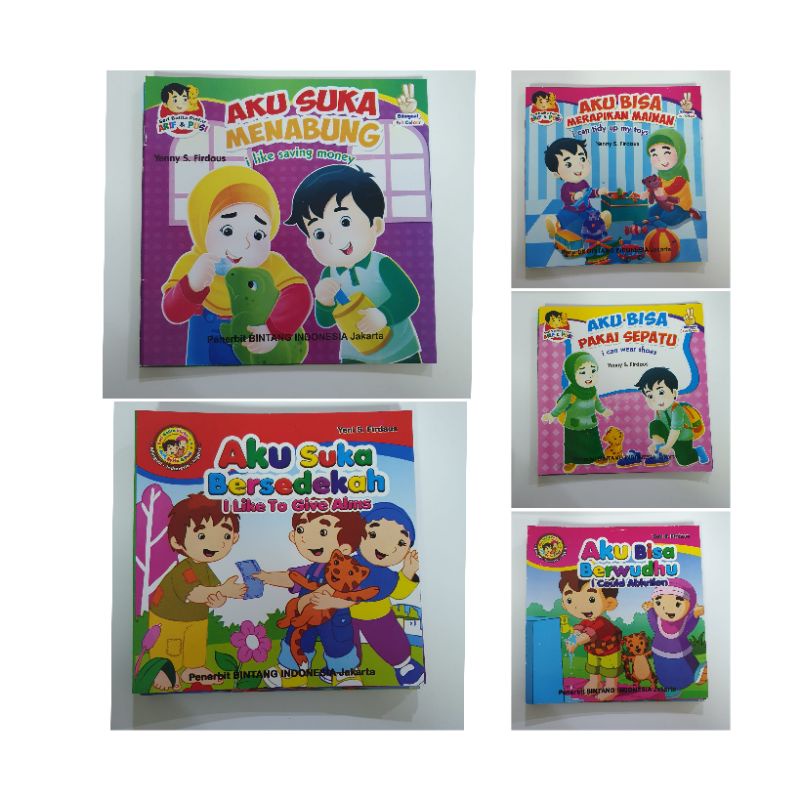 Buku Anak SERI BALAITA PINTAR (dua bahasa) paket 1pcs + 5 pcs