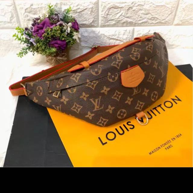 New waistbag LV mono brown tas kecil selempang