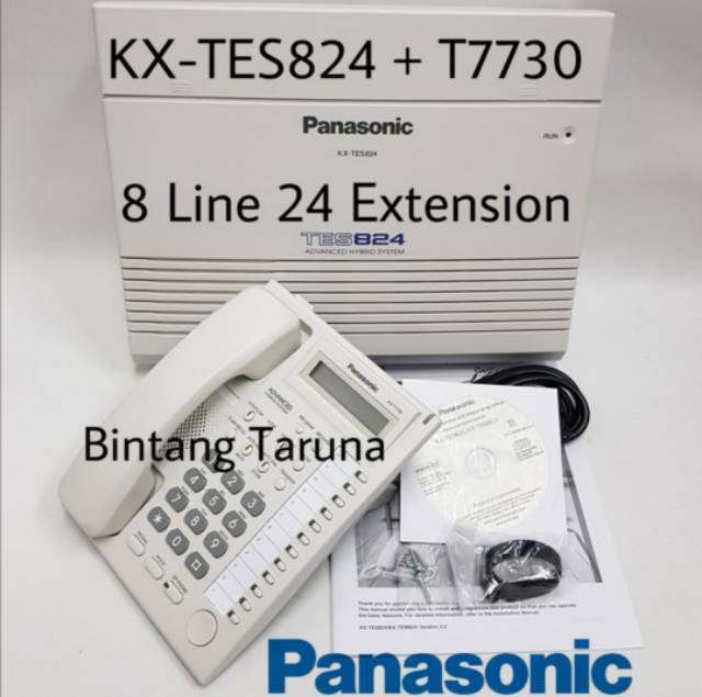 Pabx Panasonic TES824 + 1x KX-T7730 (Full Kap 8 Line 24 extension)