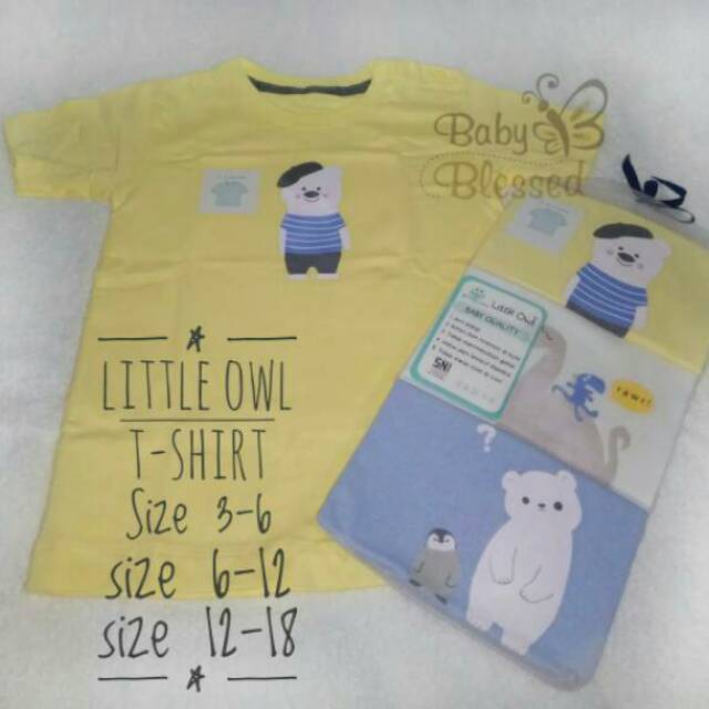 Kaos oblong bayi Little Owl