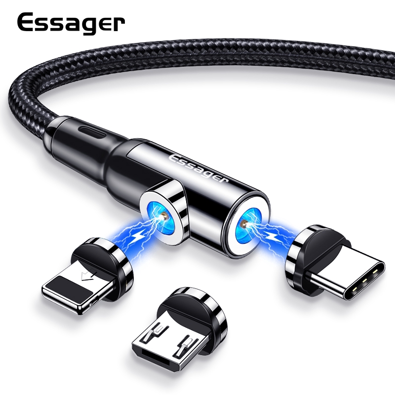 

Essager Kabel Charger Magnetik Micro Usb Tipe C Untuk Iphone Samsung Oppo A12 Vivo Y30 Android