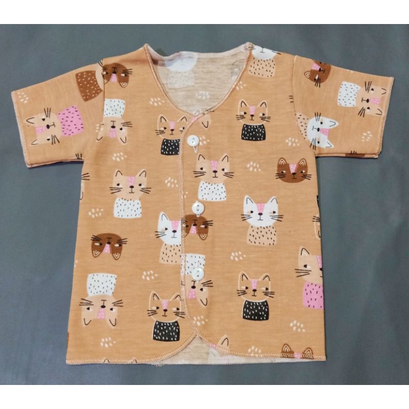 Baju Bayi Pendek Y-Lin SNI Size New Born 100% Katun Halus Atasan Bayi Baru Lahir Lengan Pendek SNI Y-Lin-3