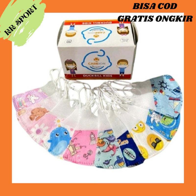 Masker Ducbil Anak Ecer Satuan / Masker Anak Karakter / Masker Anak Anak Motif / Masker Medis Anak /