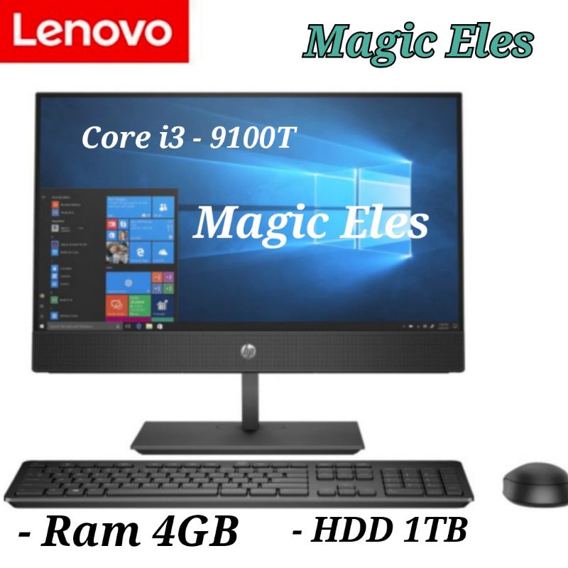 PC AIO HP PRO ONE 600 G5 intel Core i3 - 9100T Ram 4GB HDD 1TB