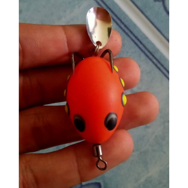 Soft frog Dum Dum frog ukuran 3.5 cm(10bonus1)