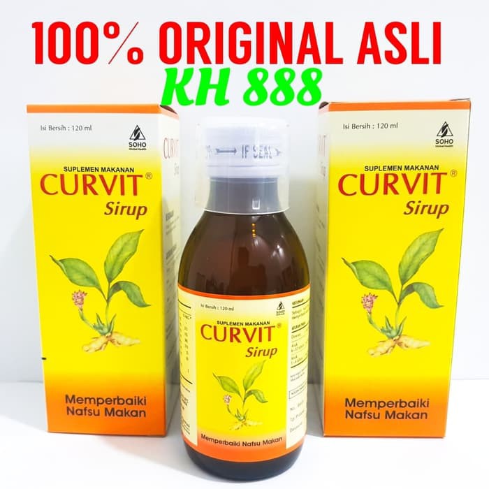 Obat Cina China Curvit Sirup 120 ML - Obat/ herbal Memperbaiki nafsu makan Resep Leluhur
