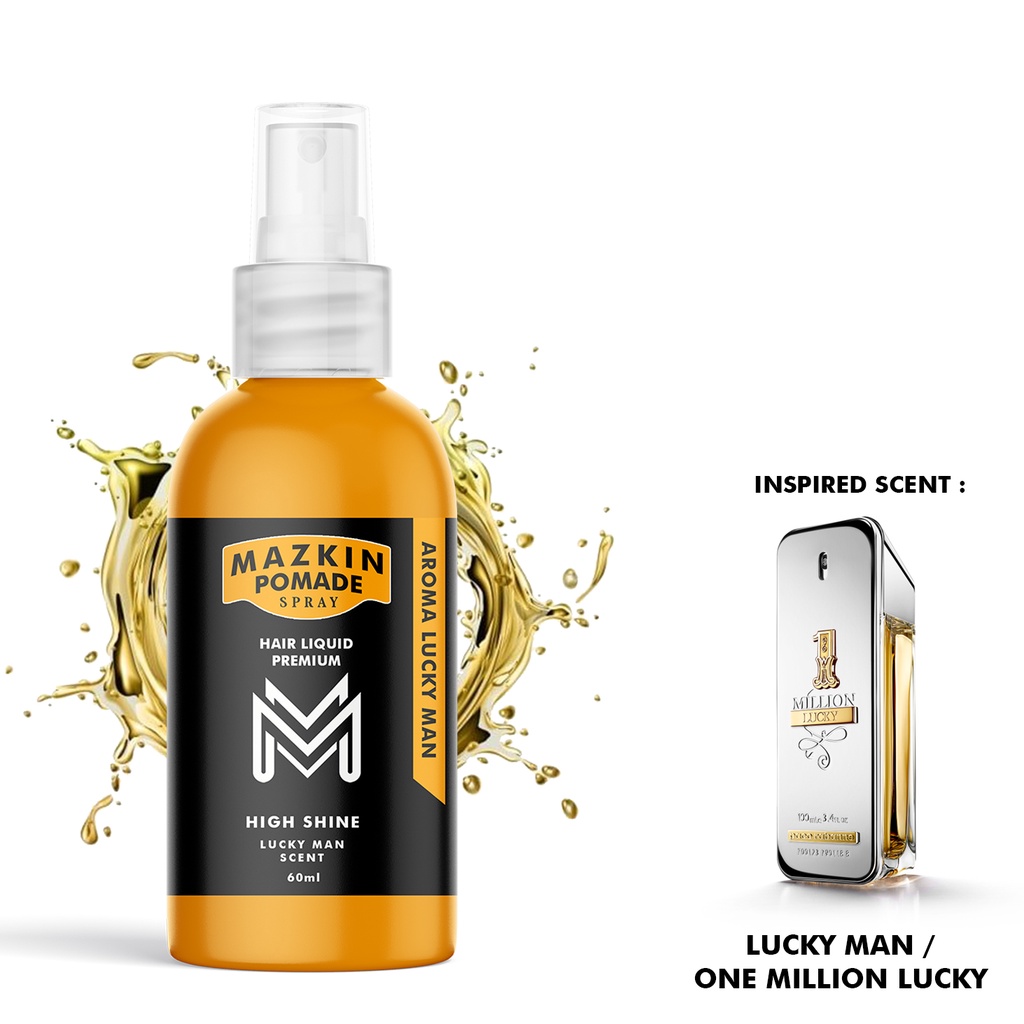 PREMIUM POMADE CAIR SPRAY | HAIR LIQUID OILBASED | MAZKIN POMADE SPRAY 60ml