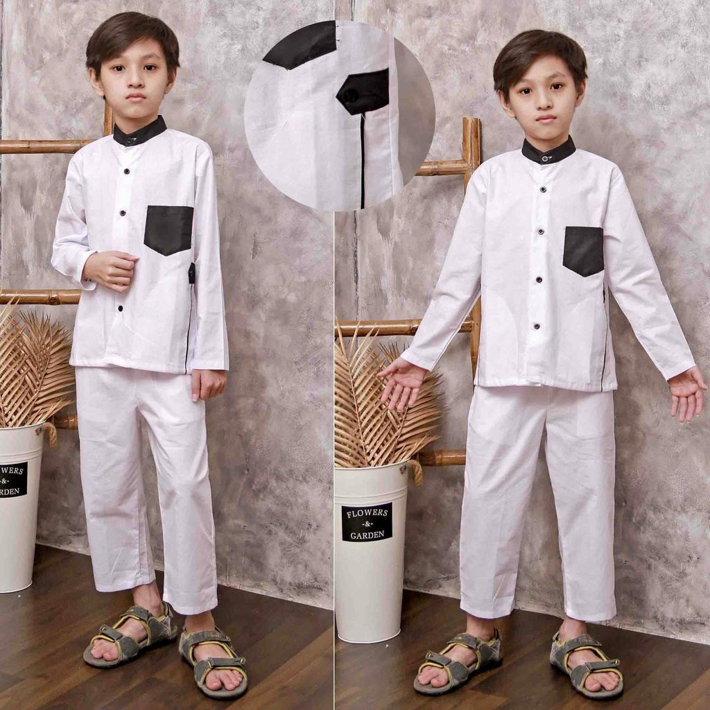 BISA COD - ARPIOS SHOP // STELAN KOKO ANAK ZAVIER // SATU SET ( BAJU KOKO + CELANA ) MODEL TERBARU