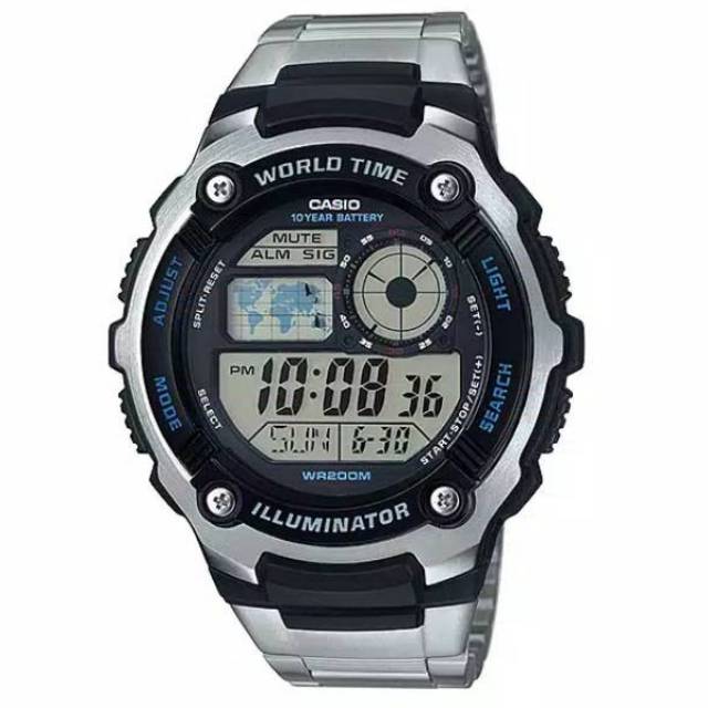 cara setting jam casio illuminator