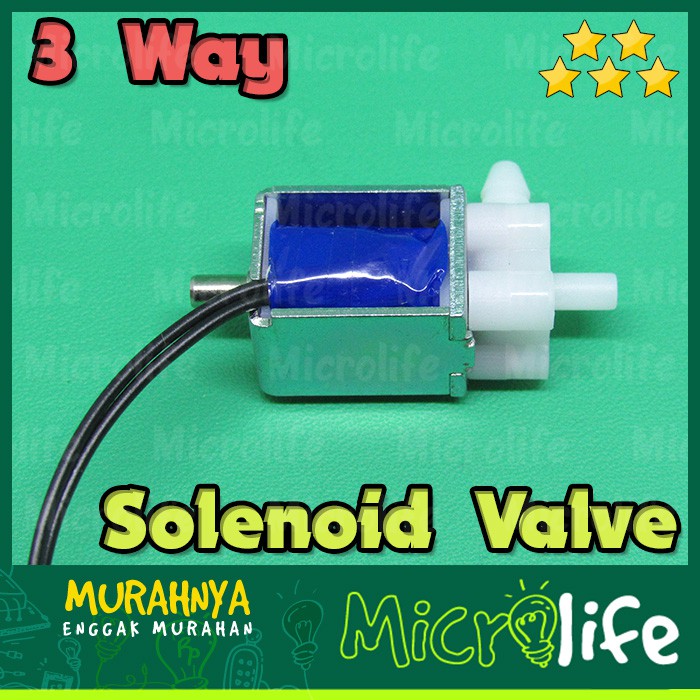 ELECTRIC SOLENOID VALVE 3 WAY 6v