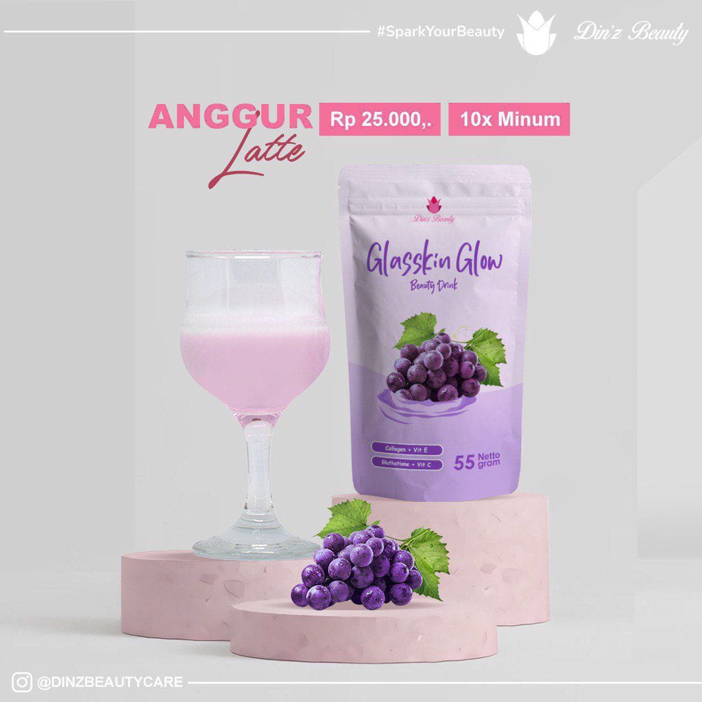 GLASKIN DY DINZ BEAUTY MINUMAN COLLAGEN MEMUTIHKAN MENCERAHKAN MENGHALUSKAN KULIT