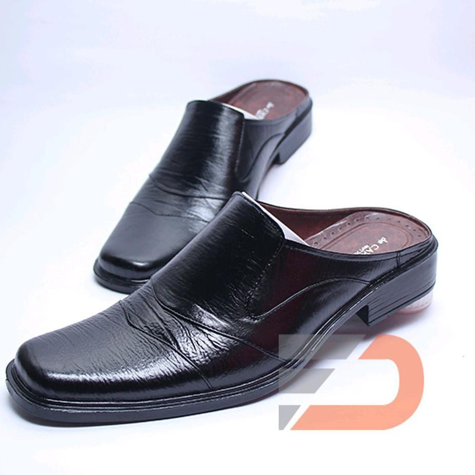 New Arrival ✸ Sepatu Selop Pantofel Carvalho Kerja Formal Pria kulit Sapi Asli (FDW-SP89)