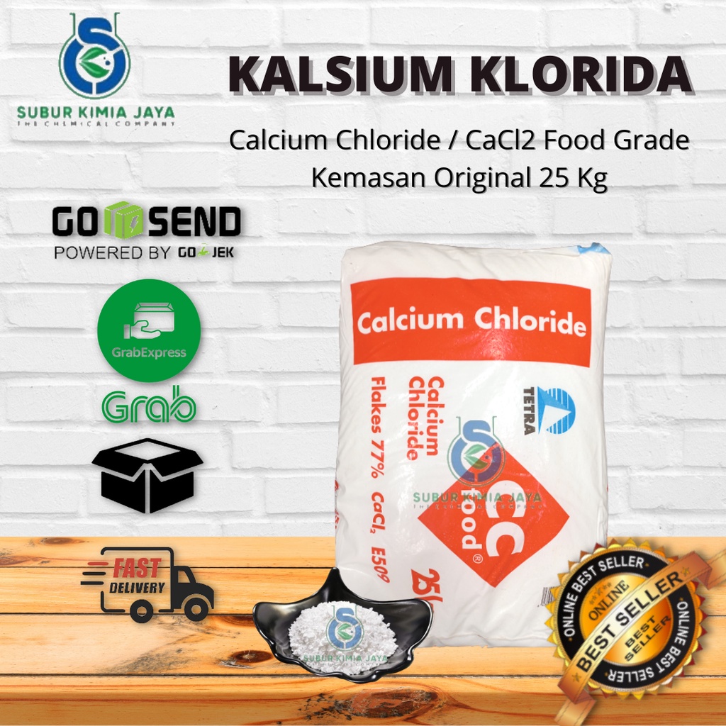 

Calcium Chloride FOOD GRADE / Kalsium Klorida / CaCl2 1 ZAK (25 KG) Premium