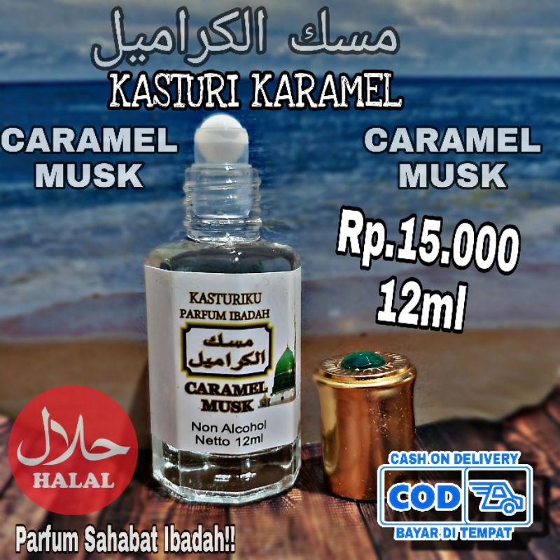 (Parfum Viral No 1) BIBIT PARFUM HARUM CARAM CARAMEL MUSK KASTURI KARAMEL 12 ML