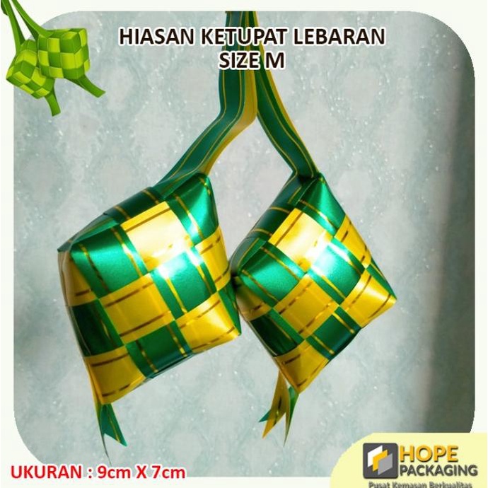 

Ketupat Pita Satin Besar/Hiasan Pita Lebaran/Hiasan Hampers 9X7 Cm Promo!!!R30F