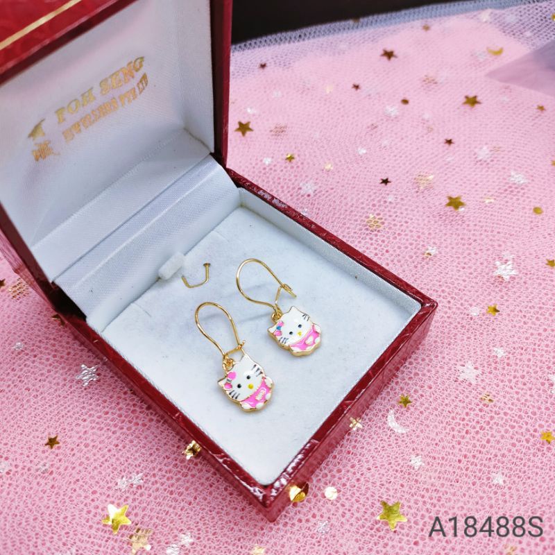 Anting Anak  Titanium Anti Karat Lapis Emas JewelryA18488