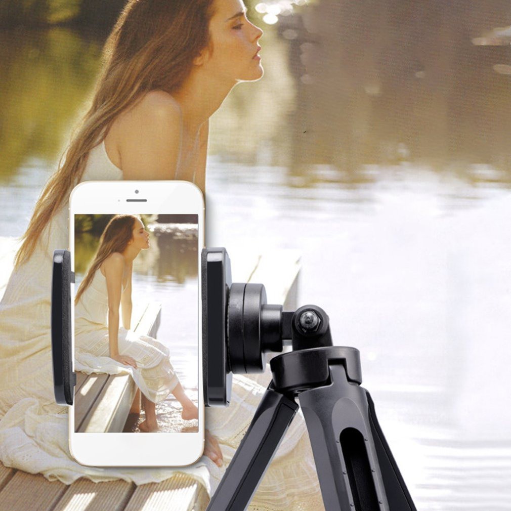 Tripod Mini Smartphone Holder Clamp Vlog Zoom Meeting - ACEHE - Black