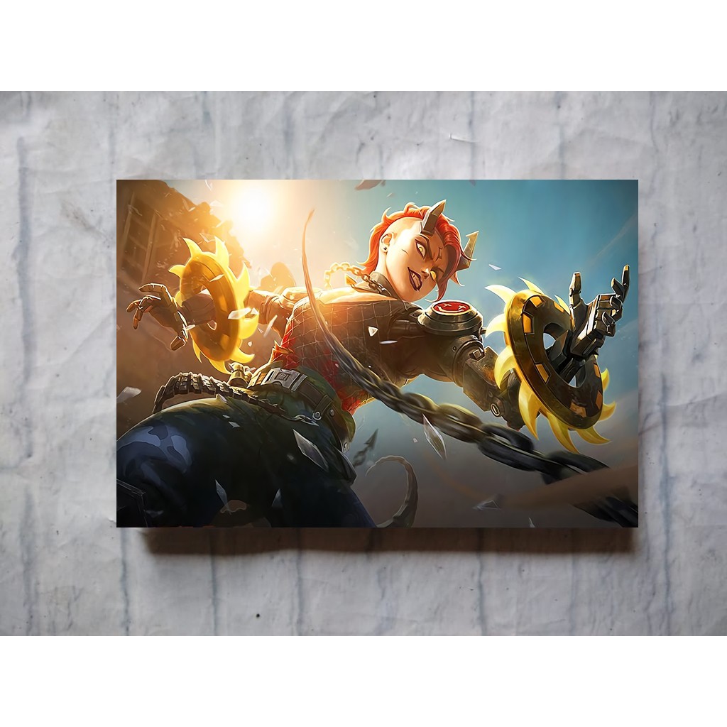 POSTER Mobile Legends Legend Terlengkap Size A3 Hero Dyrroth Hiasan Dinding Kayu Anime Shopee Indonesia