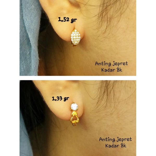 Anting ringan kadar 375/8k