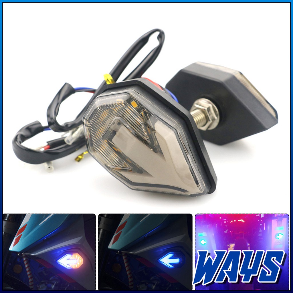 Jual [L150] Lampu Tempel 2in1 Sein Senja LED 2 Warna Fairing Motor Old