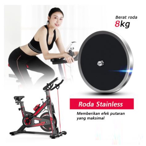 Spinning bike Speeds 28KG Sepeda Olahraga Fitness Alat Fitness Statis