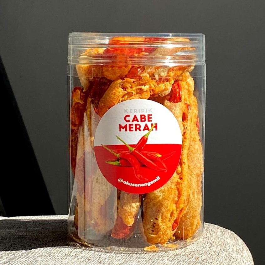 

KERIPIK CABE MERAH CRISPY PREMIUM 750ml | KERIPIK SAYUR BUAH PREMIUM