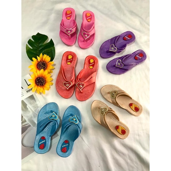 CUCI GUDANG SANDAL ANAK KCL JAPIT MOTIF LOVE CLARUDO 2341