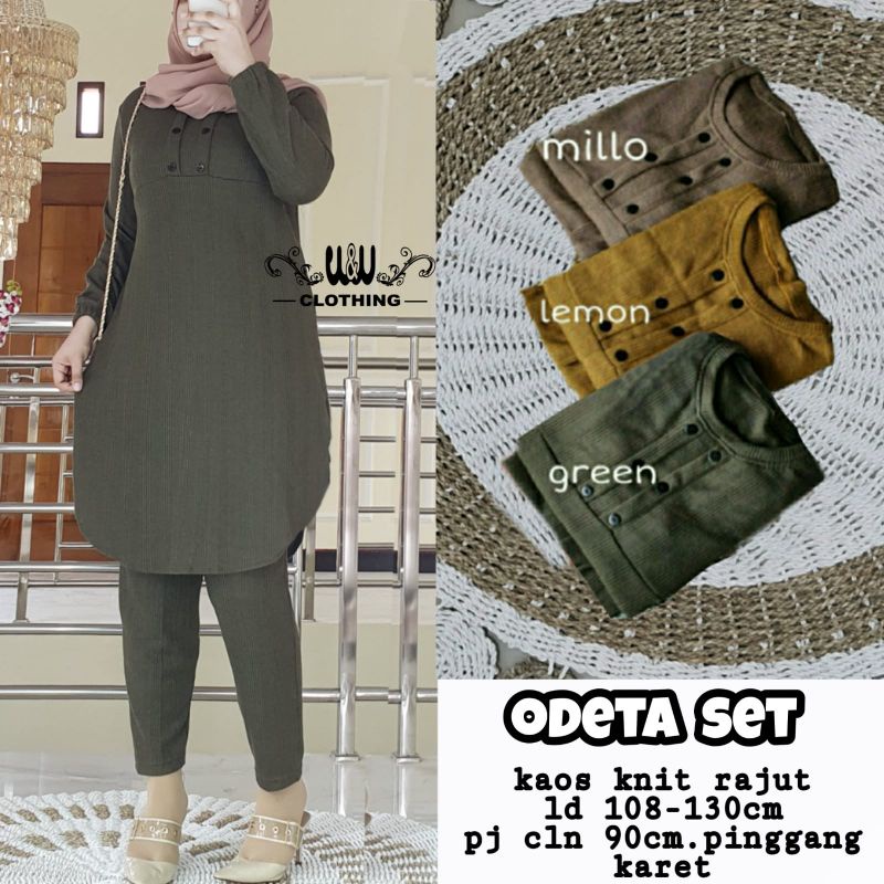 odeta set by wnw fashion muslim grosir baju murah grosir baju setelan celana wanita cantik dress mus