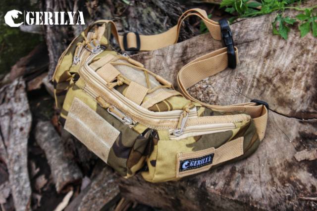 Waistbag/waistbag pria/waistbag tactical army/tas selempang army/ Gerilya (tas kualitas Premium)