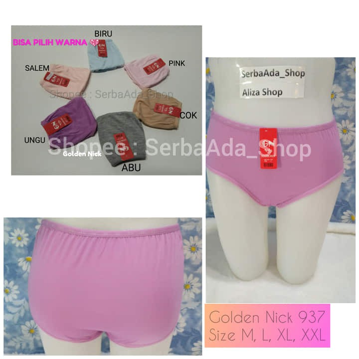 CD Wanita Murah Bagus Merk Golden Nick 937 939 Size M - XXL Big Size Celana Dalam Perempuan