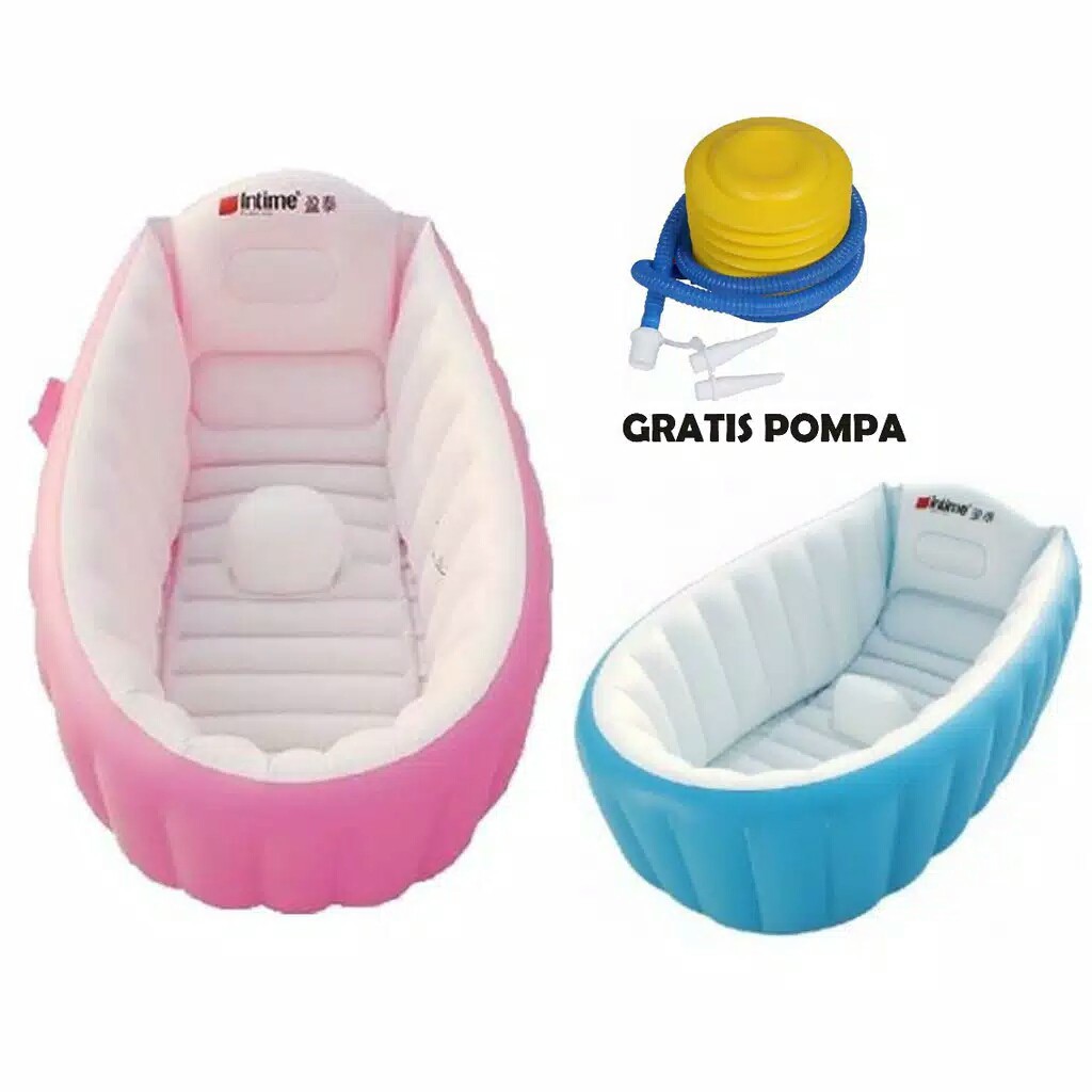 (1KG) BABY BATH TUB / KOLAM BAYI GRATIS POMPA KUNING / BABY BATH INTIME / TEMPAT MANDI BAYI - SHENAR