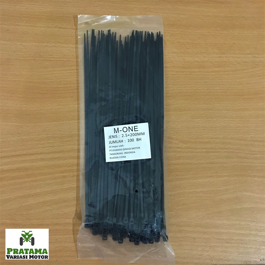 

Tali Ties Hitam 2,5 x 200mm