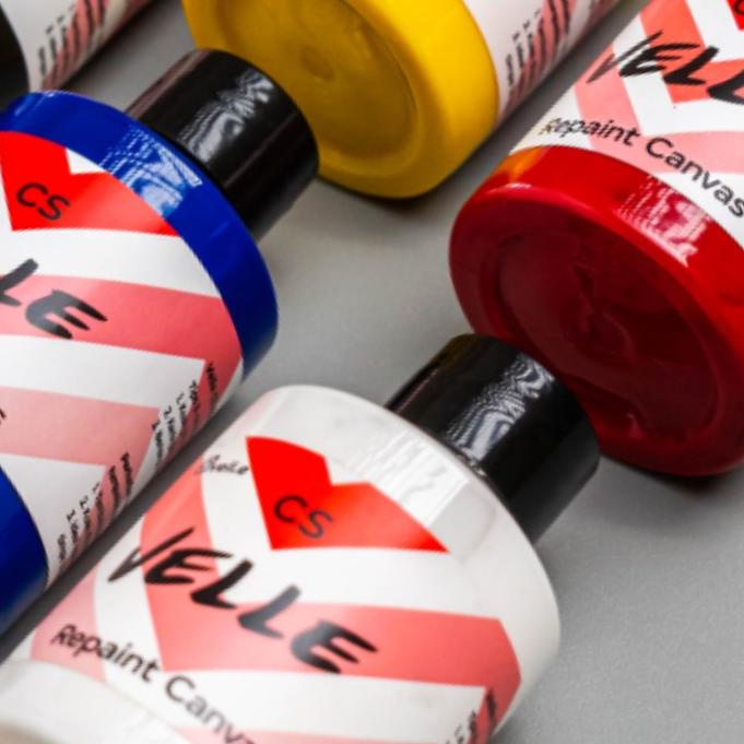 ✪ Cat Sepatu Kanvas - cat repaint sepatu topi tas kanvas - Velle CS ☻