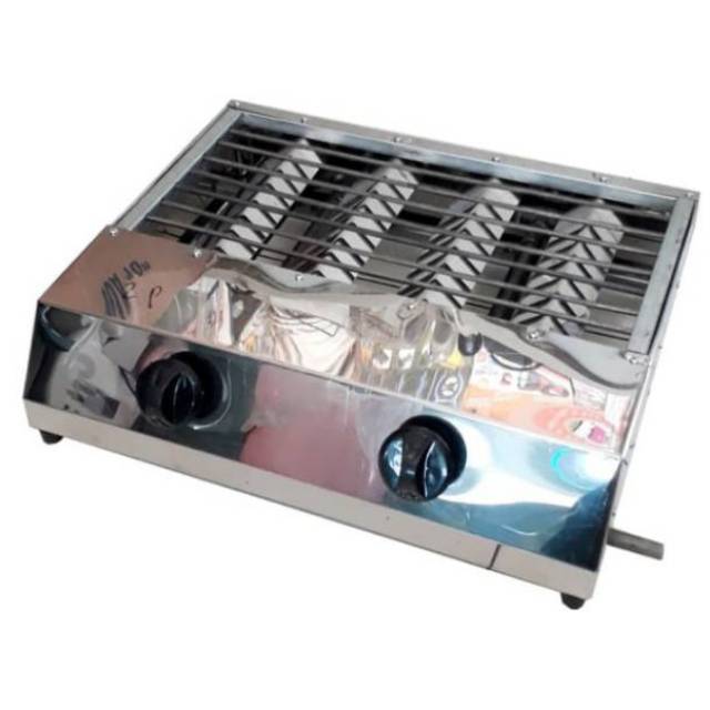 Kompor Gas Panggangan 2 pemantik Panggangan Ikan Ayam Sosis BBQ