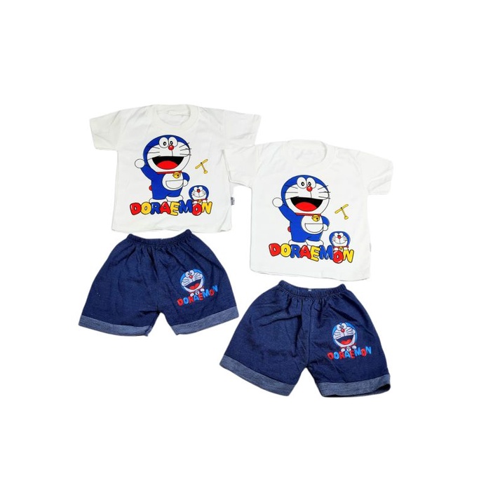 Baju Bayi Laki Laki 0 6 Bulan 6 12 Bulan Setelan Lengan Pendek Bahan Katun Pakaian Bayi Cowok