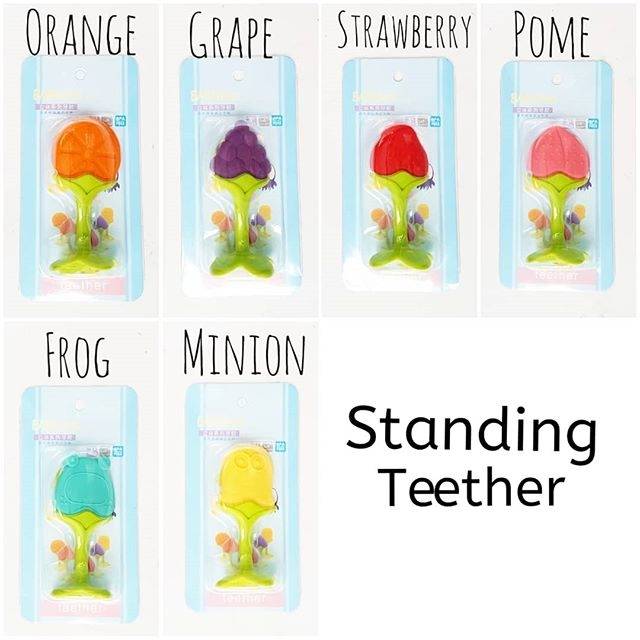 Gigitan Bayi Baby Teether Bentuk Buah Fruit Standing Teether