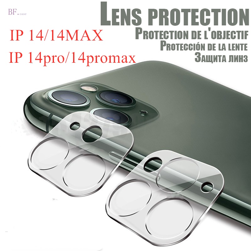 Pelindung Lensa Tempered Glass 3D Bening Untuk IPhone 14 Pro Max 12 11 13 12 Mini