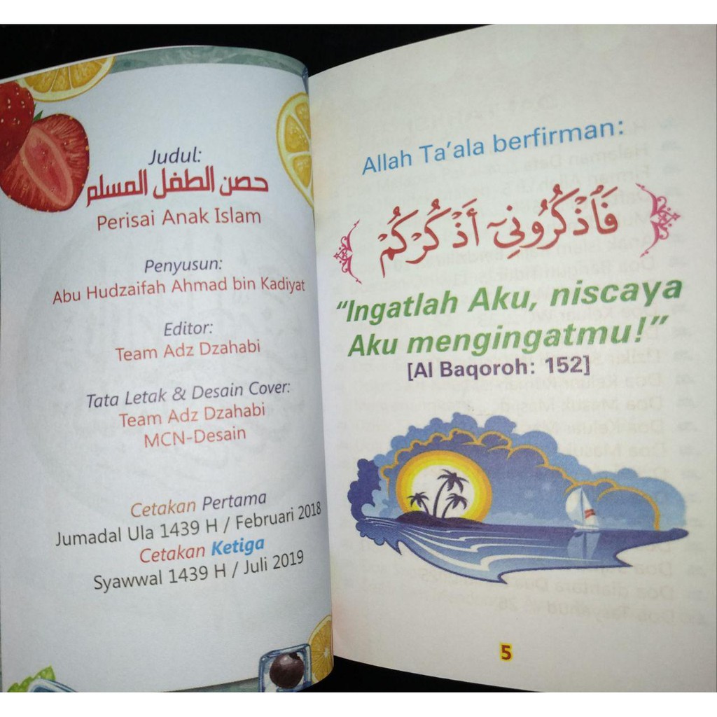 Perisai Anak Islam Buku Dzikir Dan Doa Untuk Anak Islam