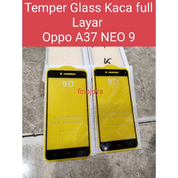 TG Tempered Glass Oppo A37 Neo 9 A37f Anti Gores Kaca full Layar